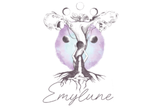 Logo emylune, gynécologie émotionnelle, accompagnement holistique